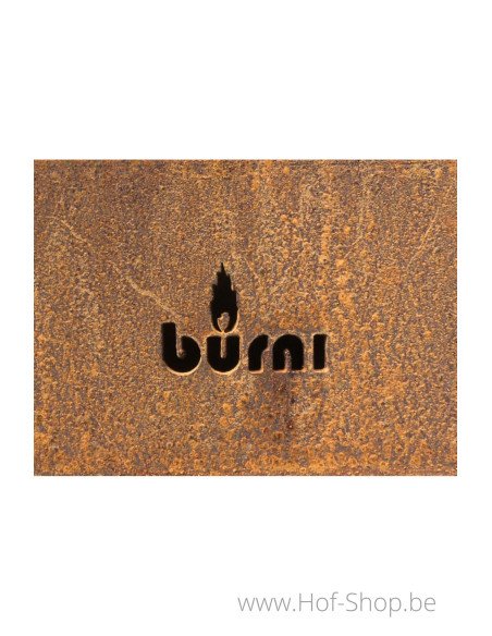 Logg - Stockage du bois Adezz en acier corten avec portes