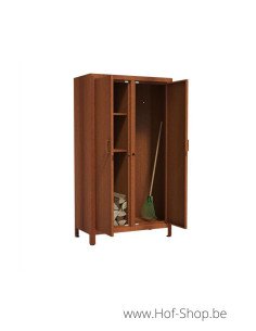 Logg - Stockage du bois Adezz en acier corten avec portes