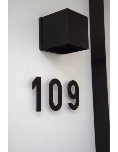 Lettre C aluminium noir (10 cm de hauteur, 4 mm d’épaisseur) - numéro Entrada Range