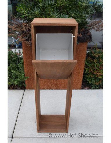 Archi Teak - houten brievenbus in teak