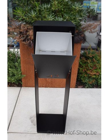 Archi Fer (zwart) - brievenbus aluminium