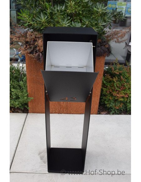 Archi Fer (zwart) - brievenbus aluminium