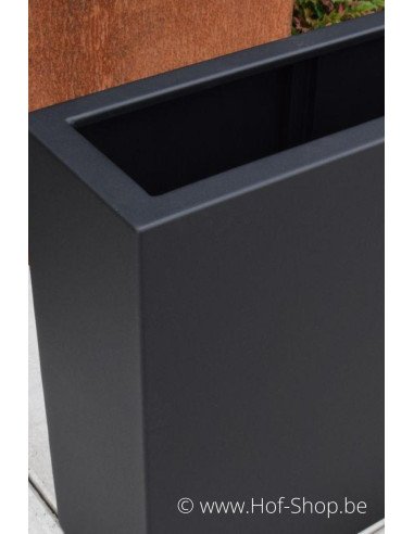 Artus 90 x 30 x 80 cm - Plantenbak Geroba in aluminium