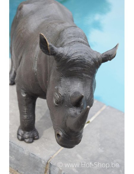 Neushoorn / Rhinoceros - bronzen beeld (AN1352BR-B)