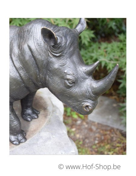 Neushoorn / Rhinoceros - bronzen beeld (AN1352BR-B)