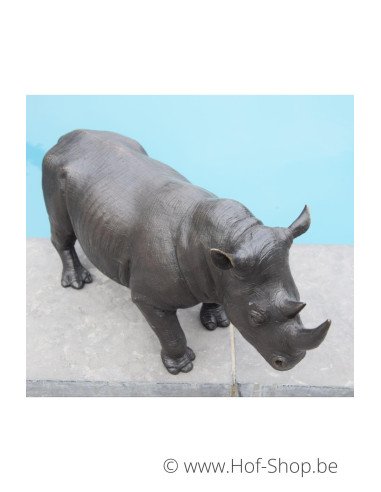 Neushoorn / Rhinoceros - bronzen beeld (AN1352BR-B)