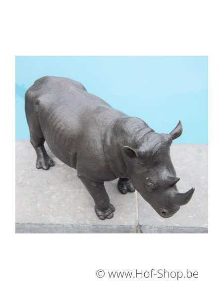 MODÈLE DE SALLE D'EXPOSITION Rhinocéros - statue en bronze (AN1352BR-B)