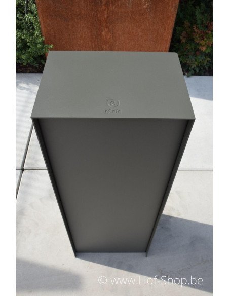 Dropbox Small RAL 7022 - eSafe pakketbus aluminium