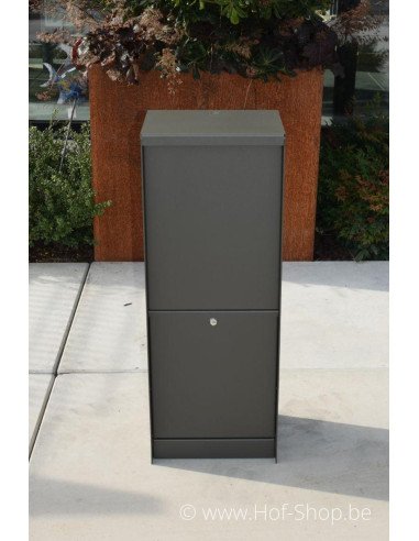 Dropbox Small RAL 7022 - eSafe pakketbus aluminium