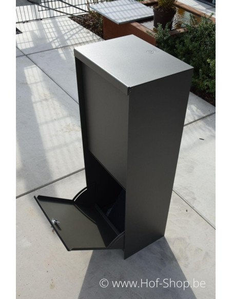 Dropbox Small RAL 7022 Back Door - eSafe boîte à colis aluminium