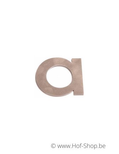 Lettre a - acier inoxydable de 5 cm de haut (numéro de maison 'fuji' KatoDesign)