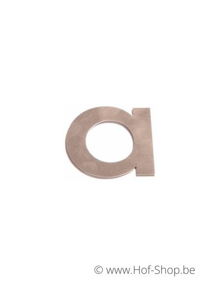 Lettre a - acier inoxydable de 5 cm de haut (numéro de maison 'fuji' KatoDesign)
