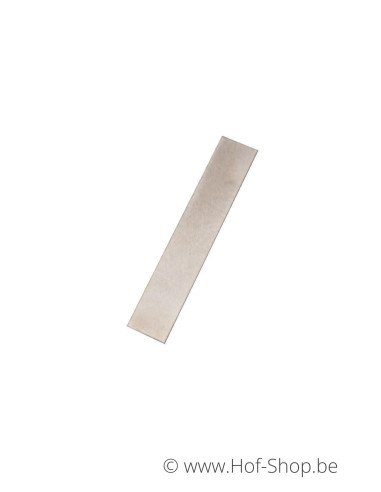 Schuine streep - inox 8 cm hoog (huisnummer 'fuji' KatoDesign)