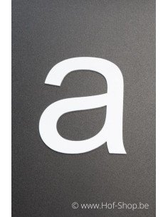 Lettre a - aluminium blanc de 10 cm de haut (numéro de maison 'Ari') Dans la limite des stocks disponibles