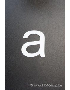 Lettre a - aluminium blanc de 5 cm de haut (numéro de maison 'Ari') Dans la limite des stocks disponibles