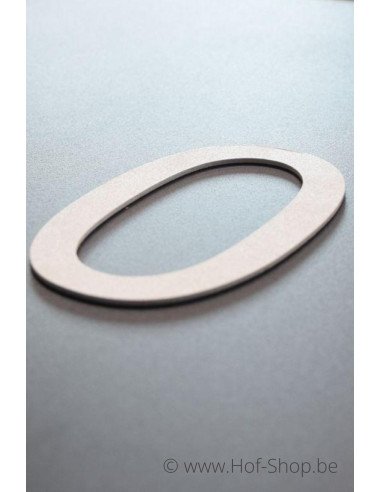 Huisnummer wit aluminium 10 cm hoog (Huisnummer 'Ari')