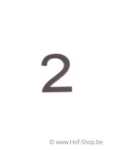 Numéro 2 - aluminium noir de 5 cm de haut (numéro de maison 'Ari') Dans la limite des stocks disponibles