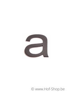 Letter a - zwart aluminium 5 cm hoog (Huisnummer 'Ari')