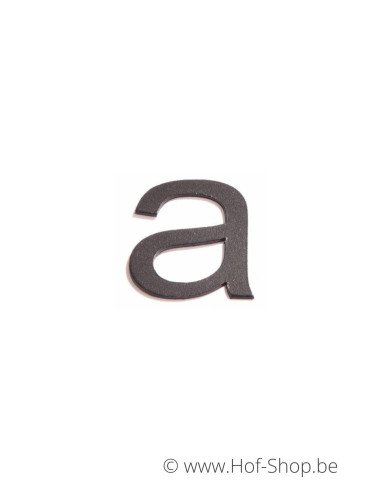 Lettre a - aluminium noir de 5 cm de haut (numéro de maison 'Ari') Dans la limite des stocks disponibles