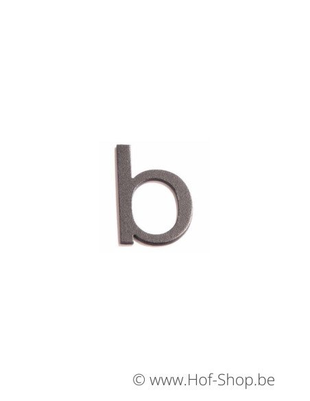 Lettre b - aluminium noir de 5 cm de haut (numéro de maison 'Ari') Dans la limite des stocks disponibles