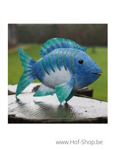 Poisson bleu - figurine en métal (MD16133)