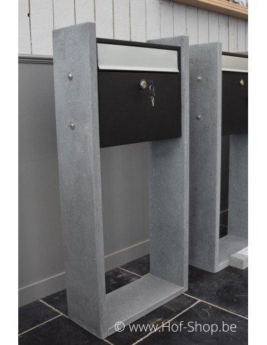 Gent Noir - Boîte aux lettres VASP en pierre bleue