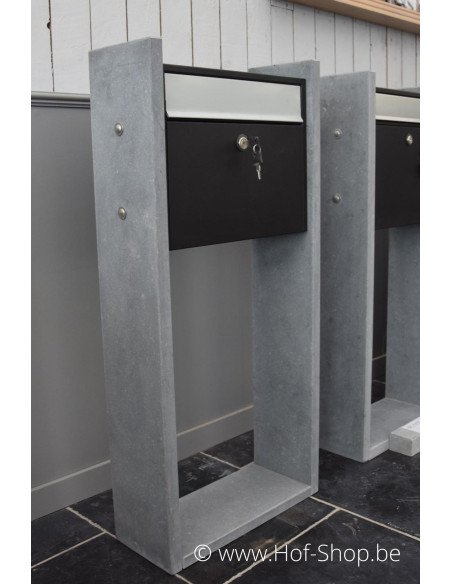 Gent Noir - Boîte aux lettres VASP en pierre bleue