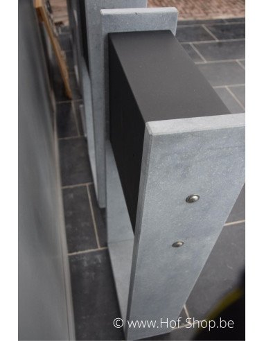 Gent Noir - Boîte aux lettres VASP en pierre bleue