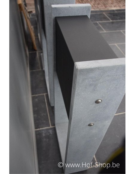 Gent Noir - Boîte aux lettres VASP en pierre bleue