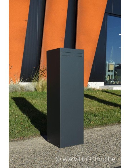 Nox (RAL 7021) - boîte aux lettres aluminium Adezz