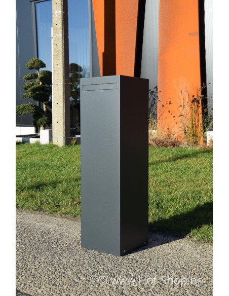 Nox (RAL 7021) - boîte aux lettres aluminium Adezz