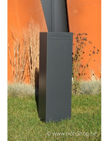 Nox (RAL 7021) - boîte aux lettres aluminium Adezz
