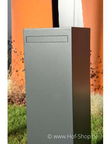Nox (RAL 7021) - boîte aux lettres aluminium Adezz