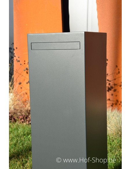 Nox (RAL 7021) - boîte aux lettres aluminium Adezz