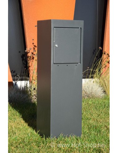Nox (RAL 7021) - boîte aux lettres aluminium Adezz