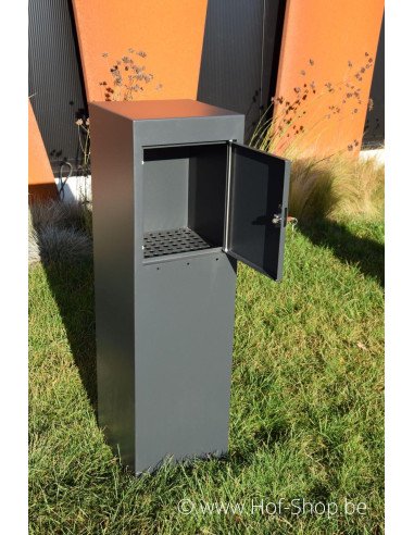 Nox (RAL 7021) - boîte aux lettres aluminium Adezz
