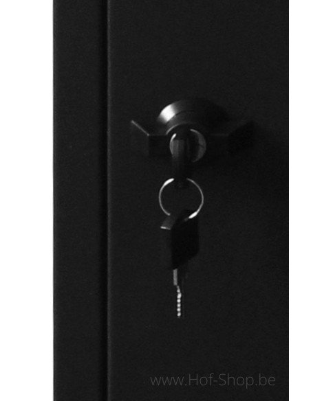 Frontbox Uni Stardust Black Front Door - pakketbus zwart LogixBox