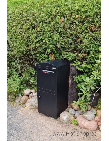 Frontbox Uni Stardust Black Front Door - pakketbus zwart LogixBox