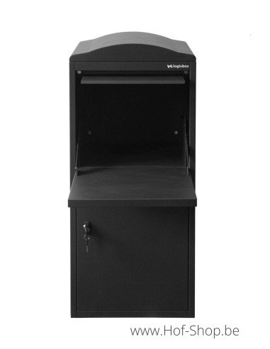 Frontbox Uni Stardust Graphitgrey Front Door - pakketbus grijs LogixBox