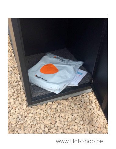 Frontbox Uni Stardust Graphitgrey Front Door - pakketbus grijs LogixBox