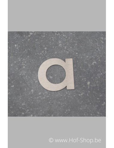 Letter A  - inox 5 cm hoog