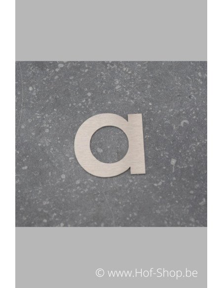 Lettre a - acier inoxydable de 5 cm de haut (numéro de maison 'fuji' KatoDesign)