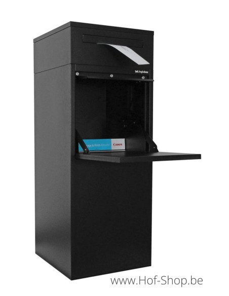 Frontbox Deluxe Uni avec boîte aux lettres séparée Stardust Graphitgrey Back Door - Boîte à colis LogixBox