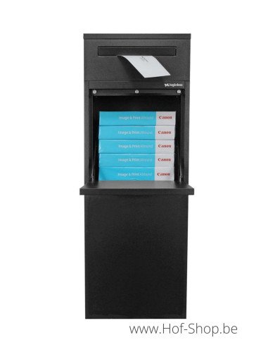 Frontbox Deluxe Uni avec boîte aux lettres séparée Stardust Graphitgrey Back Door - Boîte à colis LogixBox
