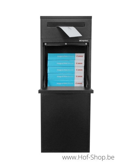 Frontbox Deluxe Uni avec boîte aux lettres séparée Stardust Graphitgrey Back Door - Boîte à colis LogixBox