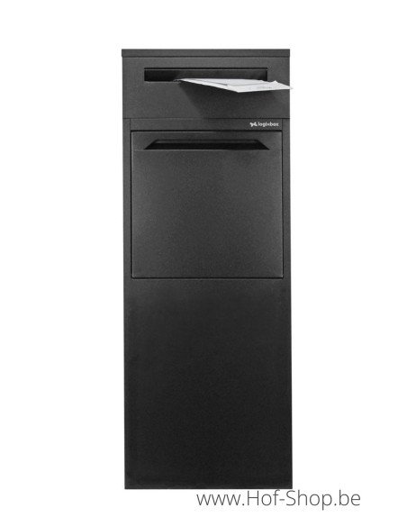 Frontbox Deluxe Uni avec boîte aux lettres séparée Stardust Graphitgrey Back Door - Boîte à colis LogixBox