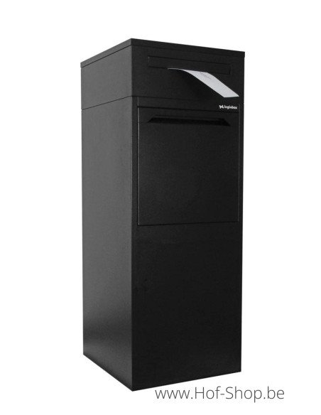 Frontbox Deluxe Uni avec boîte aux lettres séparée Stardust Graphitgrey Back Door - Boîte à colis LogixBox