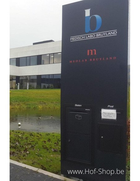 Frontbox Intégré Stardust Black Back Door - Boîte à colis LogixBox