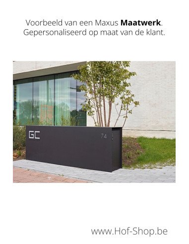 Maxus Maatwerk mét pakketdeur - Pakketmuur eSafe - pakketbus aluminium