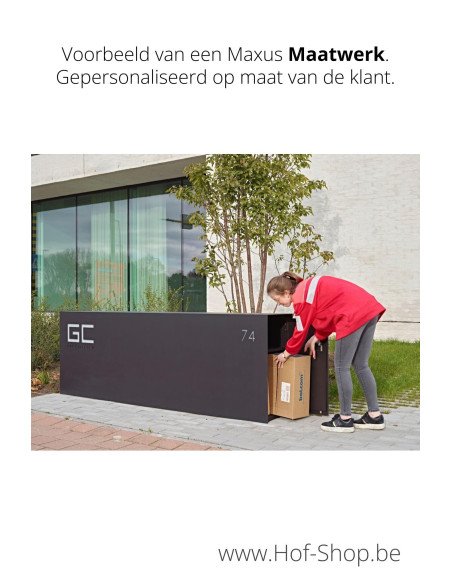 Maxus Maatwerk mét pakketdeur - Pakketmuur eSafe - pakketbus aluminium